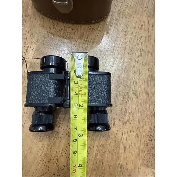 VTG Okaya Optical VISTA 6x15 Binoculars Field Spy Opera Glasses W/ Leather Case - Picture 10 of 10